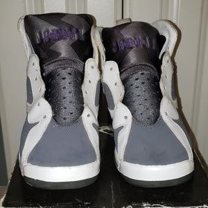 Jordan 7 VII White Flint Grey Varsity Purple 4Y